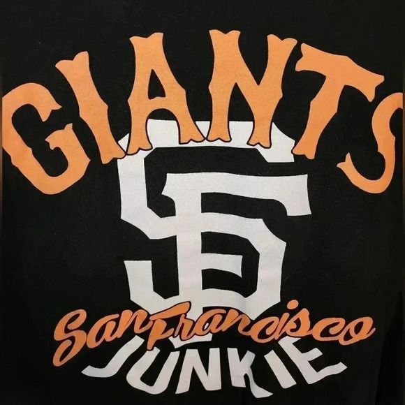 RARE SF San Francisco Giants Junkie Baseball Tee Big & Tall Men's 4XL Vintage - Picture 2 of 5